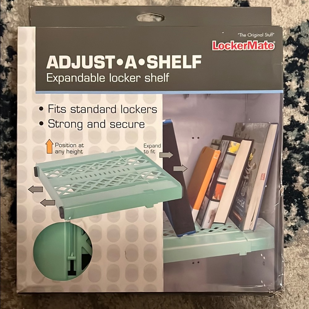 Green Adjustable Storage Shelf for Office